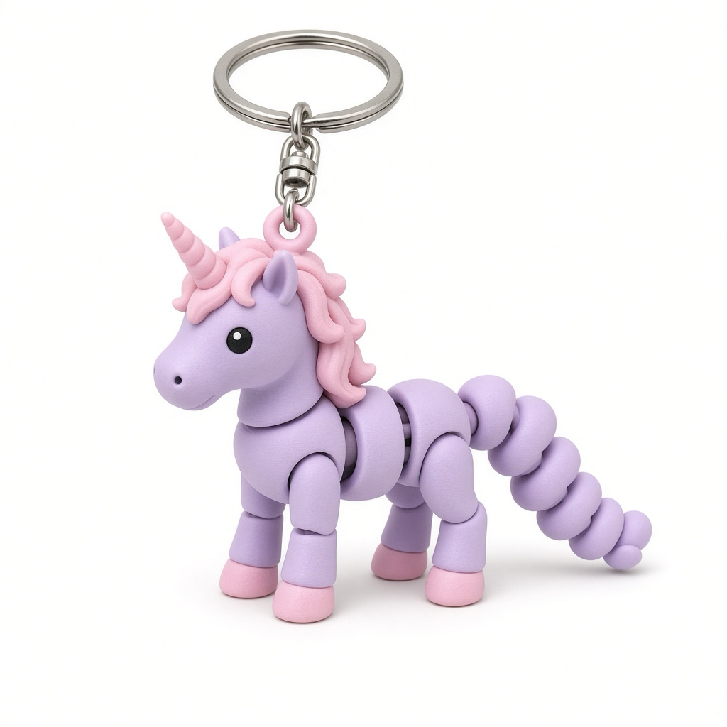 Flexi Einhorn Keychain